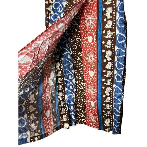 Vintage Paquette Byer California Wrap Maxi Skirt/ Beach Coverup Rayon Size 1X - Picture 4 of 7